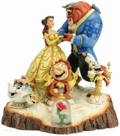 BEAUTY & BEAST  Carved by Heart   H 19cm Jim Shore 4031487