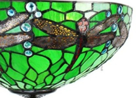 9337GR * Hanglamp - Plafonniere Ø41cm Dragonfly Green