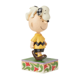 "Head Honcho" Snoopy on Charlie Brown's Head H15,5cm Jim Shore 6016270