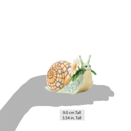 Snail with Daisy "Springtime Charmer" H 9cm , 14 cm breed , Jim Shore 6017782