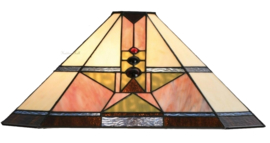 5781 * Vloerlamp Dark Star H158cm Met Tiffany kap 48x48cm Schuitema