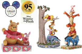 Winnie The Pooh 95 Years  -  Set van 3 beelden  all 3 retired , last sets left *