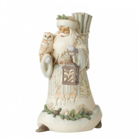 Seek Wonder Within The Winter H25,5cm Santa with Owl and Lantern 6006578