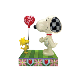 Woodstock Giving Snoopy Heart Balloon H12cm Jim Shore 6011948