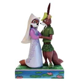 Robin Hood & Maid Marian - Prince John & Sir Hiss - Set van 2 Jim Shore beelden.