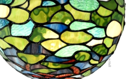 8124 ' Plafonniere Tiffany Ø25cm 2xE27 Hortensia