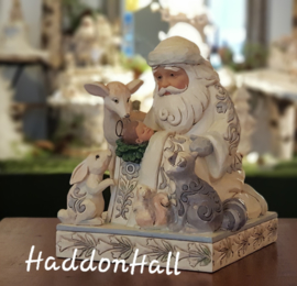 Woodland Santa with Baby Jesus   17 cm Jim Shore 4053687 retired , uitverkocht