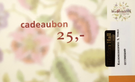 Cadeaubon €25,- Kadobon -
