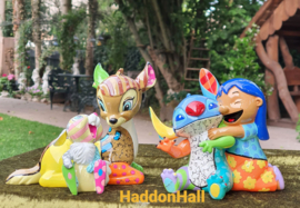 Bambi & Thumper en Lilo & Stitch -  Set van 2 Romero Britto Figurines retired uit 2016 *