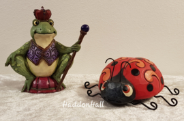 Mini Figurines - Set van 2 - Frog & Ladybug Jim Shore retired *