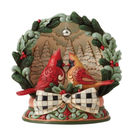 Highland Glen Cardinal LED Diorama H16cm Jim Shore 6012871 , retired.