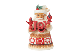 Santa Pint with "Joy" Sign *  H12,5cm Jim Shore 6015469