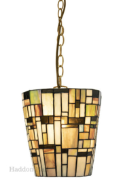 3089 Hanglamp Tiffany Ø23cm Art Deco Green , laatste exemplaar