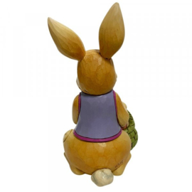Bunny & Chick with Easter Basket H10cm - Set van 2 Jim Shore beelden aanbieding *