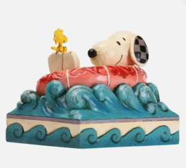 Snoopy & Woodstock "Float Away" H 10 cm Jim Shore 6005942 , retired.