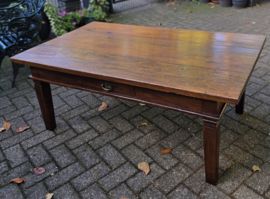 Tafel Salontafel 140x83cm H55cm Massief Teakhout