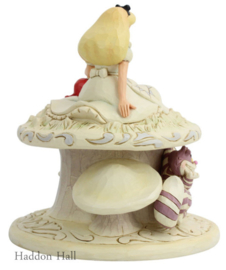 Alice in Wonderland White Woodland H17cm Jim Shore 6005957 retired *