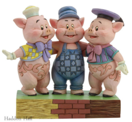 Silly Symphony - Three Little Pigs H12cm Jim Shore 6005974 retired *
