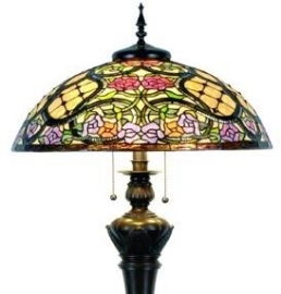 5437 * Vloerlamp Tiffany Ø55cm Grandiflora Bolling in de voet