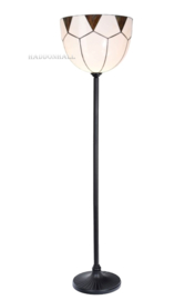 8169 * Vloerlamp Uplight  H178 met Tiffany kap Ø43cm Carraway