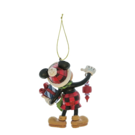 Mickey Holding Christmas Gift Ornament H10cm Jim Shore 6017546