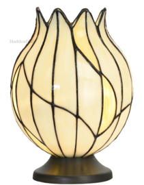 8175 *Tafellamp Tiffany H28cm Ø22cm Nature