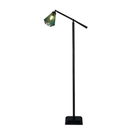 8104 Vloerlamp - Leeslamp H152cm met Tiffany kap Ø16cm Arata Green