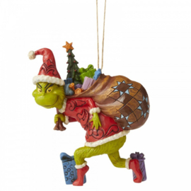 Grinch Tiptoeing Ornament H11cm Jim Shore 6006572 Retired