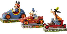MICKEY DONALD GOOFY Set van 3 Jim Shore beelden, all 3 retired , made in 2018