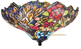9027 80 Plafonniere Tiffany Ø40cm 2xE27  Pavonis Garden '