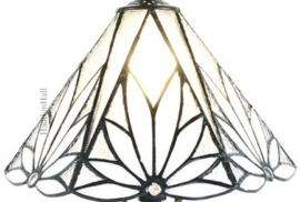 6191 8829 * Wandlamp Bruin met Tiffany kap Ø20cm Star of Bethlehem