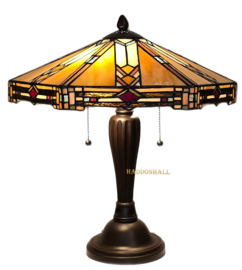 Tafellamp H42cm met Tiffany kap Ø40cm Durban