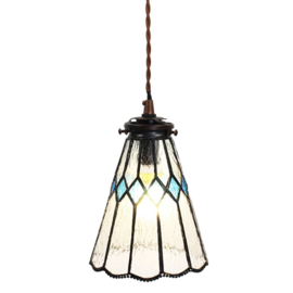 6195 *Hanglamp Tiffany Ø15cm Azure