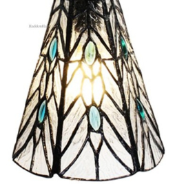 6197  Bureaulamp Tafellamp H51cm met Tiffany kap Ø15cm Celestial Light