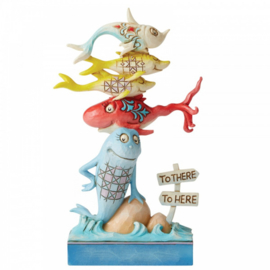 One Fish, Two Fish, Red Fish, Blue Fish Figurine 16cm Dr. Seuss by Jim Shore retired