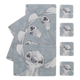 Stitch - Set van 4 Placemats 21,5x29cm  en 4 onderzetters Enchanting Disney aanbieding