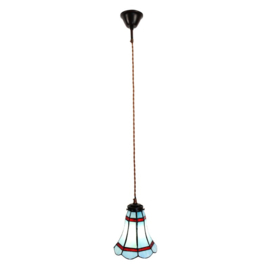 6202 * Hanglamp Tiffany Ø15cm Indigo Blue