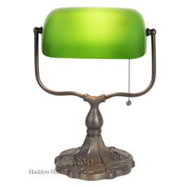 1144GR * Bureaulamp Libelle met Glazen kap Groen