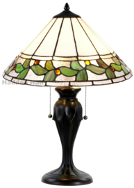 5878 * Tafellamp Tiffany H58cm Ø42cm Herba
