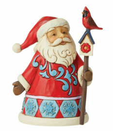 Pint SIzed Santa with Cardinal H10cm Jim Shore 6009010
