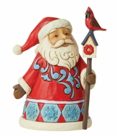 Pint SIzed Santa with Cardinal H10cm Jim Shore 6009010 retired *