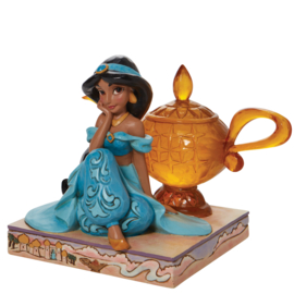 Aladdin - Jasmine & Genie Lamp H10cm Jim Shore 6010097 retired *