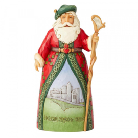 Celtic Christmas Greetings H18cm Jim Shore Irish Santa 6004237 retired , uitverkocht*