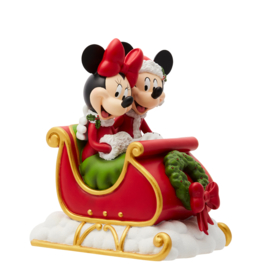Mickey & Minnie Sleigh Ride H16cm Disney Showcase 6015327 *