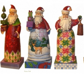 Set van 3 Kerstmannen H20cm Jim Shore retired * aanbieding