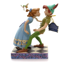 PETER & WENDY  An Unexpected Kiss  19cm Jim Shore 4059725  retired *
