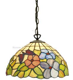 Y10171 97 * Hanglamp Tiffany Ø25cm Butterfly Red