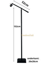 8166 Vloerlamp - Leeslamp H152cm met Tiffany kap Ø12,5cm Round About