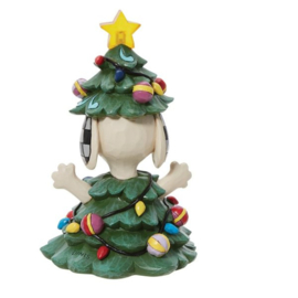 Snoopy Dressed as a Tree * H 14cm Jim Shore 6013042 met verlichting, retired