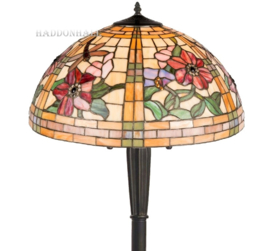 9934 * Vloerlamp Zwart H160 Tiffany Ø51cm Garden Dragonfly Ronde voet